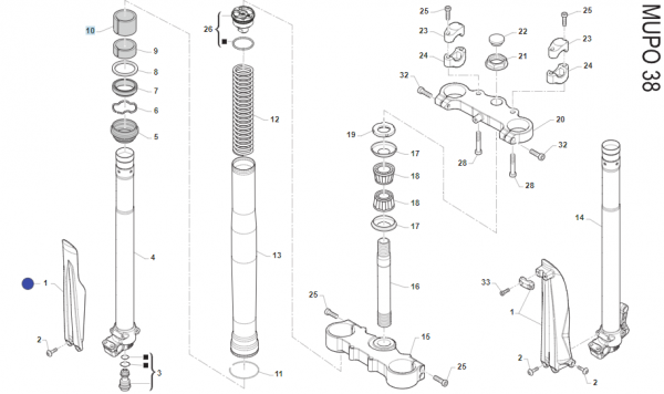 Gabeldichtring MUPO 38, # 72260.